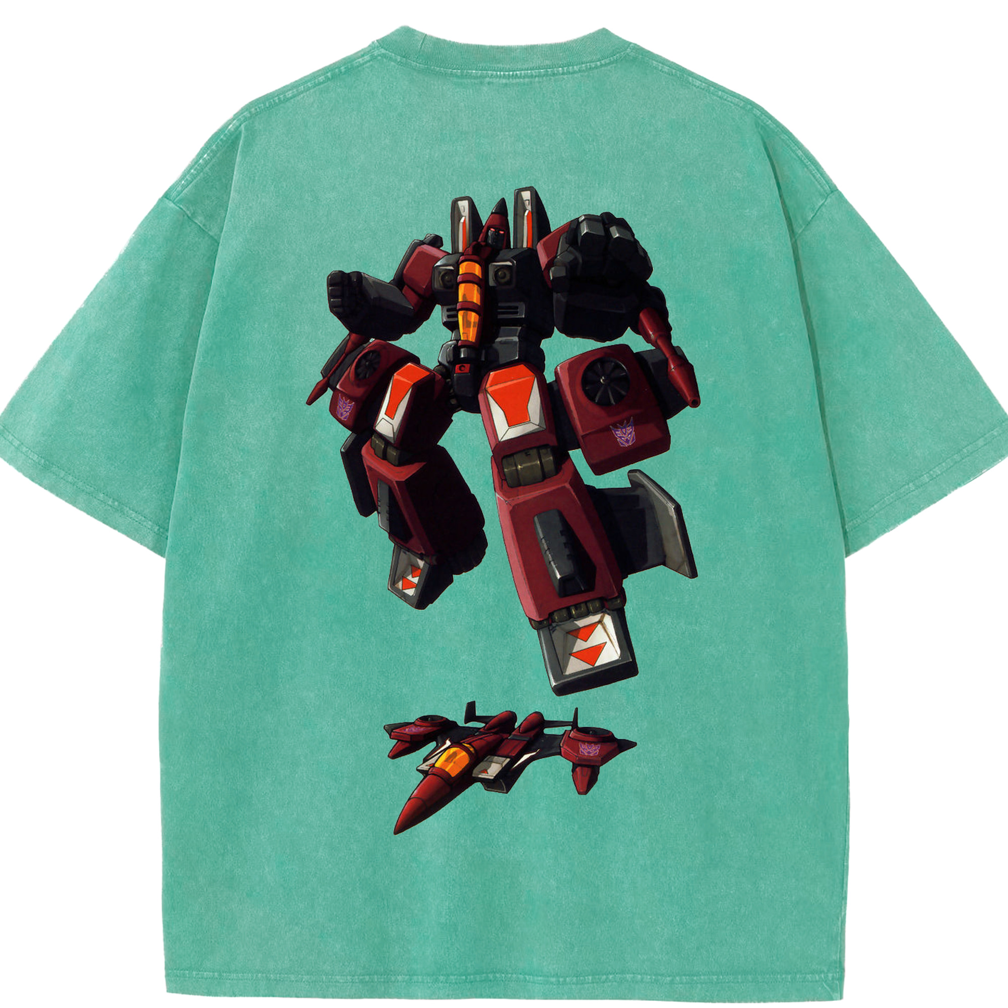 （画像用）  綿100% ヴィンテージ風 半袖Tシャツ（背面プリント）